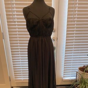 Lingerie Detail Maxi Dress